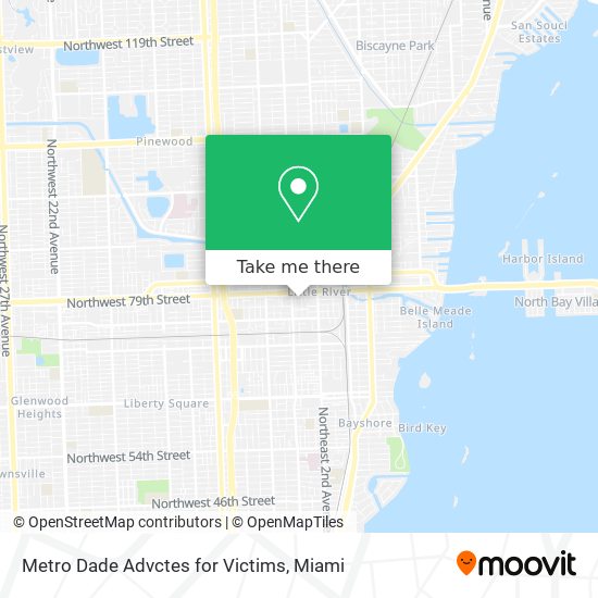 Mapa de Metro Dade Advctes for Victims
