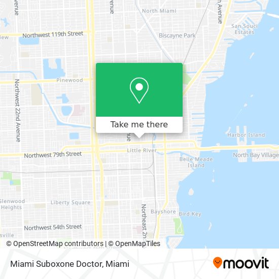 Miami Suboxone Doctor map