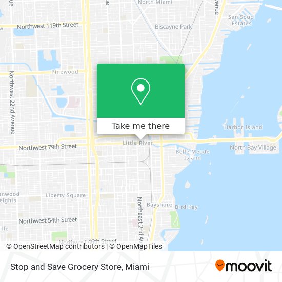 Mapa de Stop and Save Grocery Store