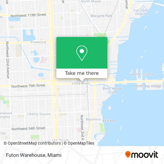 Mapa de Futon Warehouse