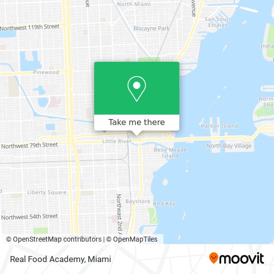 Real Food Academy map