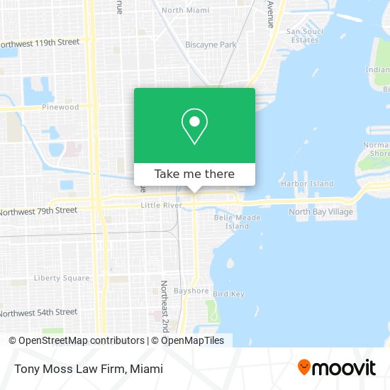 Mapa de Tony Moss Law Firm