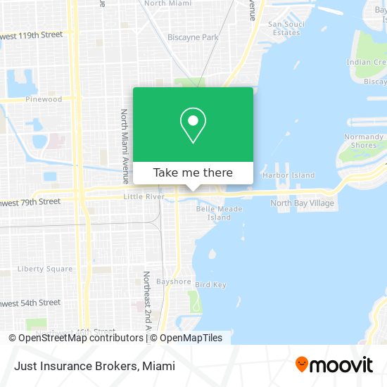 Just Insurance Brokers map