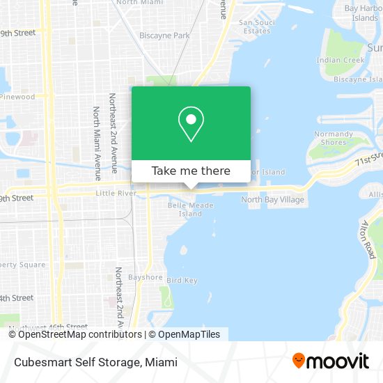 Cubesmart Self Storage map