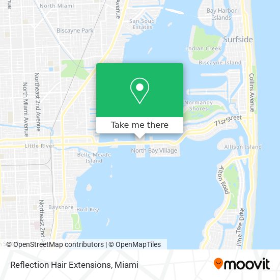 Reflection Hair Extensions map