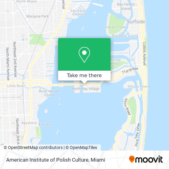 Mapa de American Institute of Polish Culture