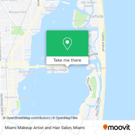 Mapa de Miami Makeup Artist and Hair Salon