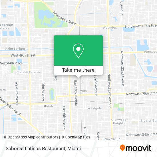Sabores Latinos Restaurant map