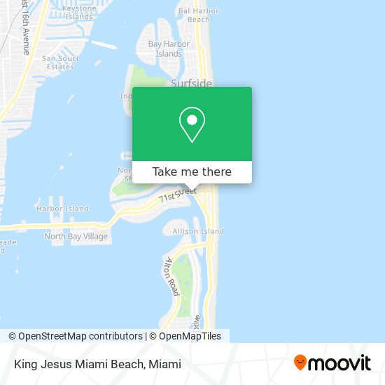 King Jesus Miami Beach map