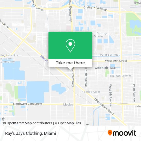 Ray's Jays Clothing map