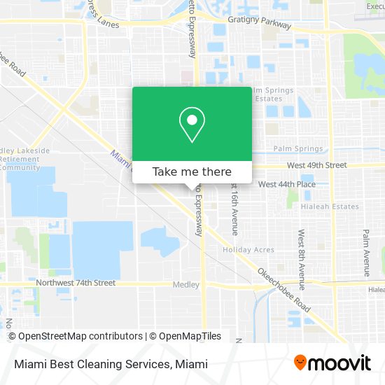 Mapa de Miami Best Cleaning Services