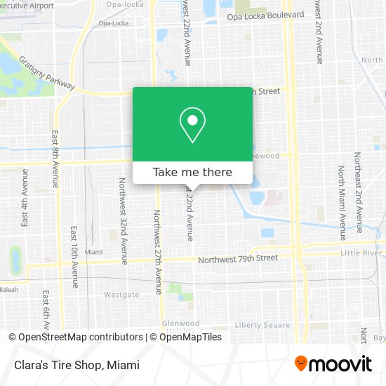 Mapa de Clara's Tire Shop