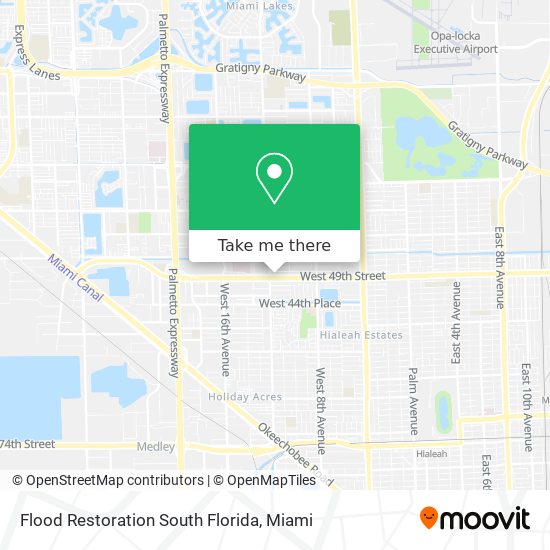 Flood Restoration South Florida map