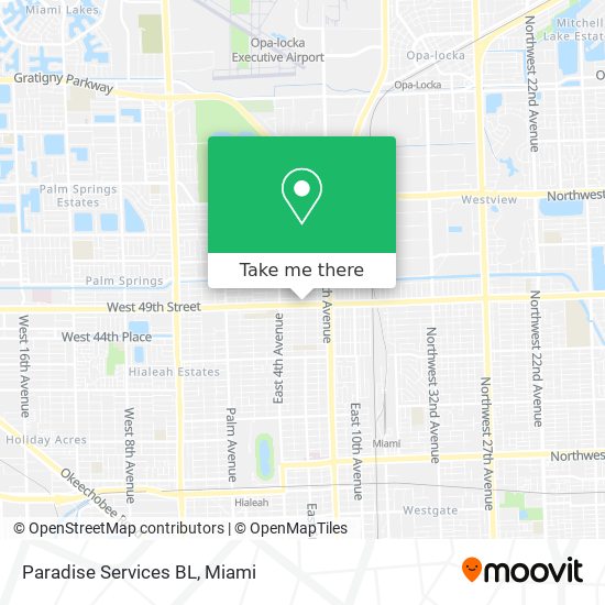 Paradise Services BL map