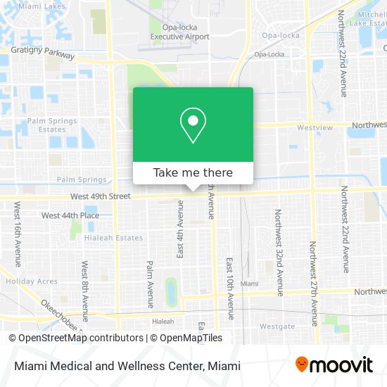 Mapa de Miami Medical and Wellness Center