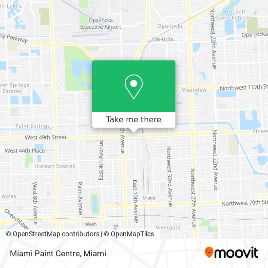 Mapa de Miami Paint Centre