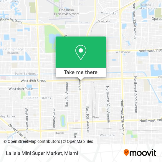 La Isla Mini Super Market map