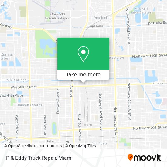 P & Eddy Truck Repair map