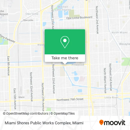 Miami Shores Public Works Complex map