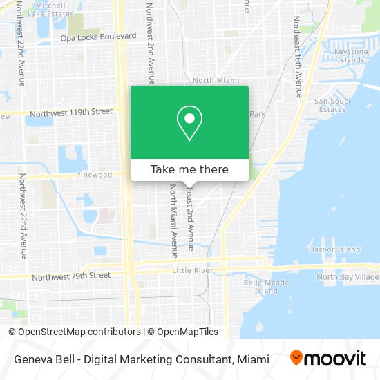 Geneva Bell - Digital Marketing Consultant map