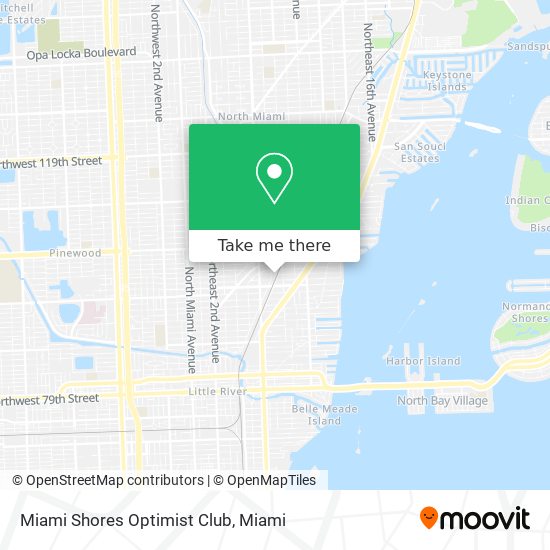 Miami Shores Optimist Club map