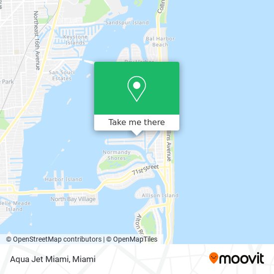 Aqua Jet Miami map