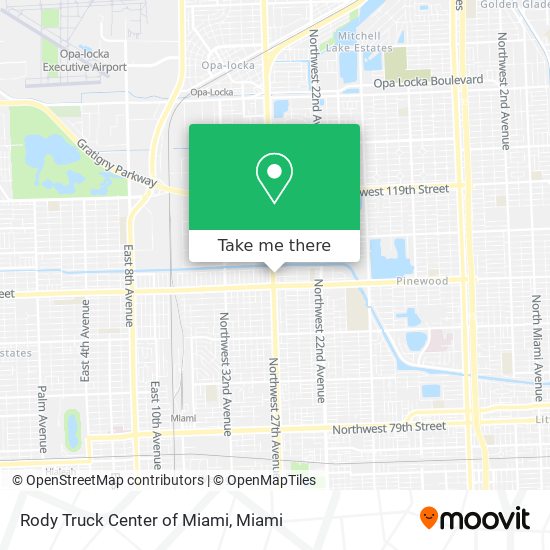 Rody Truck Center of Miami map