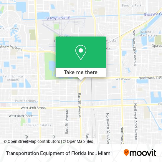 Transportation Equipment of Florida Inc. map