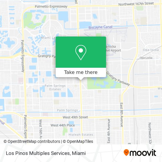 Los Pinos Multiples Services map