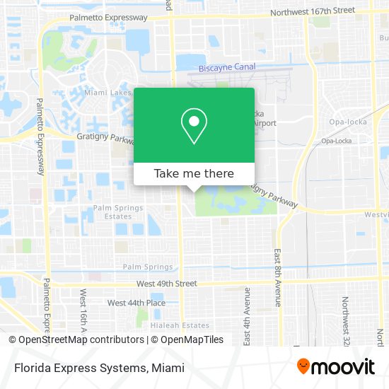 Mapa de Florida Express Systems