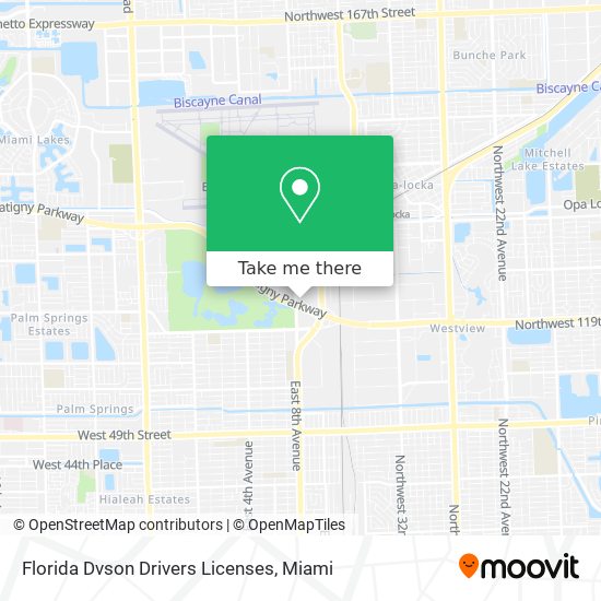 Florida Dvson Drivers Licenses map