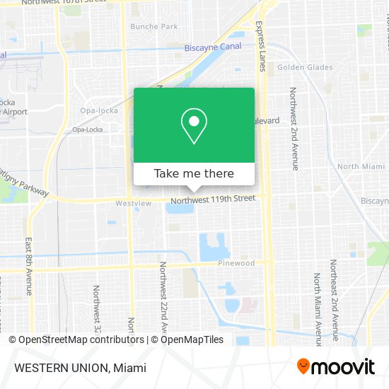 WESTERN UNION map