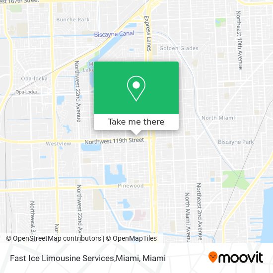Mapa de Fast Ice Limousine Services,Miami