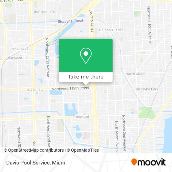 Davis Pool Service map