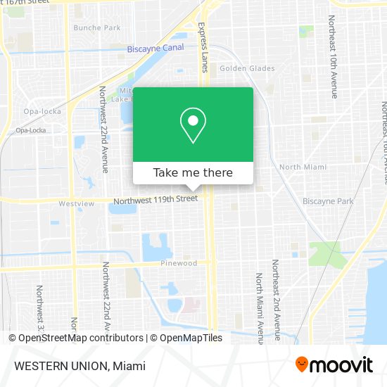 WESTERN UNION map