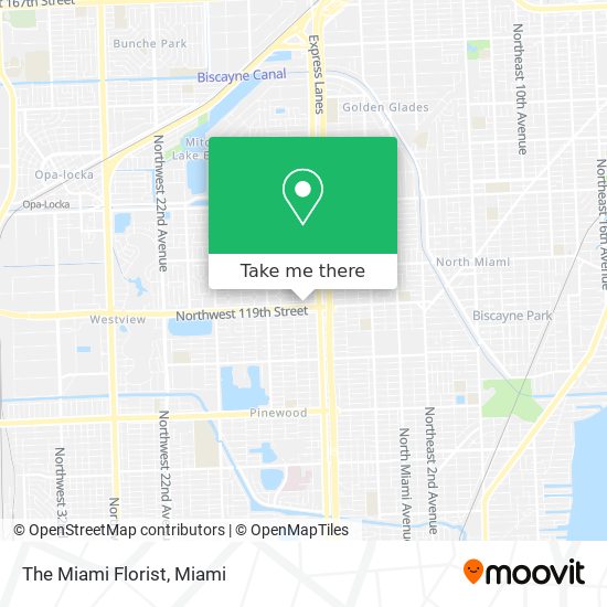 The Miami Florist map