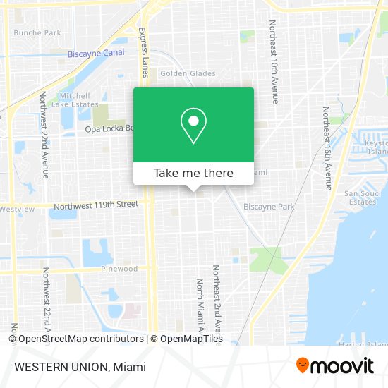 WESTERN UNION map