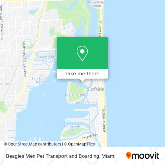 Beagles Men Pet Transport and Boarding map