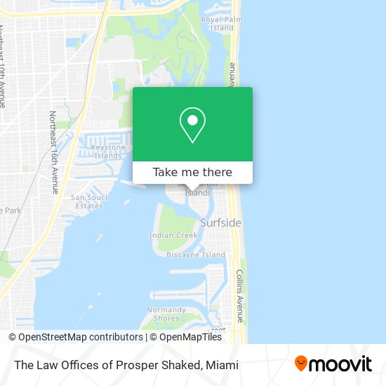 The Law Offices of Prosper Shaked map