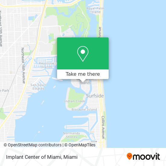 Implant Center of Miami map