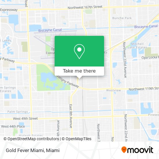 Gold Fever Miami map