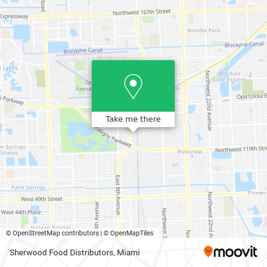 Mapa de Sherwood Food Distributors