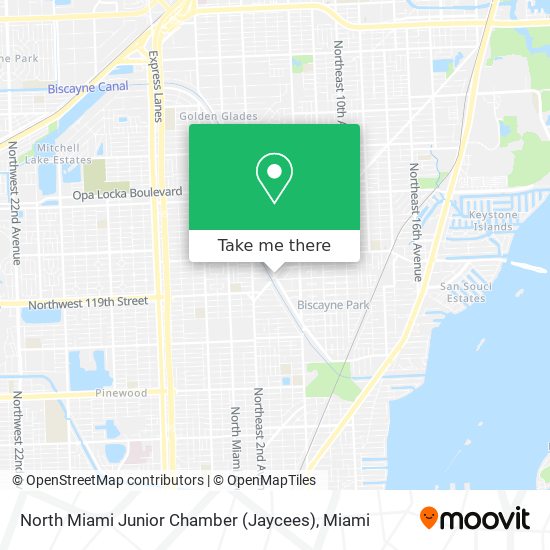 Mapa de North Miami Junior Chamber (Jaycees)