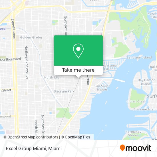 Mapa de Excel Group Miami