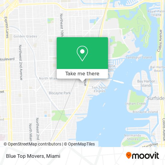 Blue Top Movers map