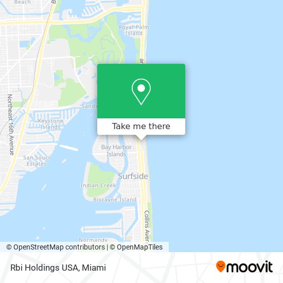 Mapa de Rbi Holdings USA