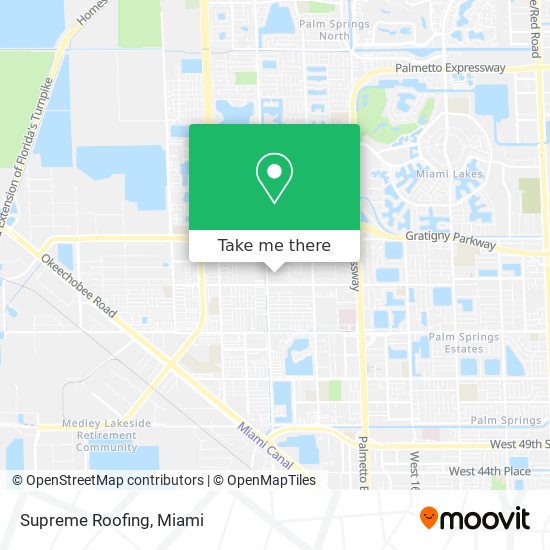Supreme Roofing map