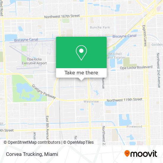 Corvea Trucking map