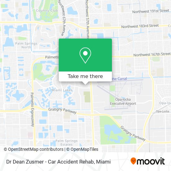 Dr Dean Zusmer - Car Accident Rehab map