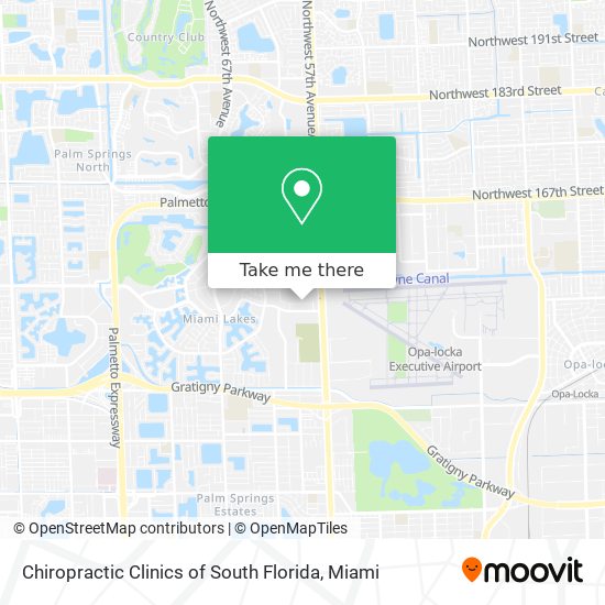 Mapa de Chiropractic Clinics of South Florida